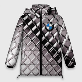 Женская зимняя куртка 3D с принтом BMW в Санкт-Петербурге, верх — 100% полиэстер; подкладка — 100% полиэстер; утеплитель — 100% полиэстер | длина ниже бедра, силуэт Оверсайз. Есть воротник-стойка, отстегивающийся капюшон и ветрозащитная планка. 

Боковые карманы с листочкой на кнопках и внутренний карман на молнии | bmw | metal | pattern | prestige | бмв | металл | престиж | узор