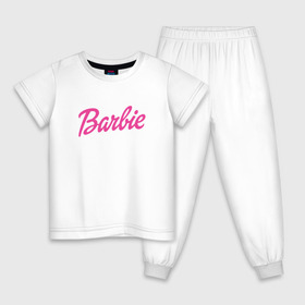 Детская пижама хлопок с принтом Barbie в Санкт-Петербурге, 100% хлопок |  брюки и футболка прямого кроя, без карманов, на брюках мягкая резинка на поясе и по низу штанин
 | bad | barbie | bratz | girl | princess | team | барби | братц | девочка | дочка | дочь | кукла | куколка | лого | логотип | любимая | невеста | подружка | прекрасная