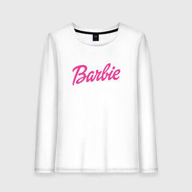 Женский лонгслив хлопок с принтом Barbie в Санкт-Петербурге, 100% хлопок |  | bad | barbie | bratz | girl | princess | team | барби | братц | девочка | дочка | дочь | кукла | куколка | лого | логотип | любимая | невеста | подружка | прекрасная