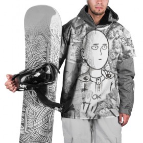 Накидка на куртку 3D с принтом One-Punch Man в Санкт-Петербурге, 100% полиэстер |  | anime | one punch man | saitama | аниме | ван панч мен | ванпанчмен | сайтама