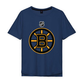 Мужская футболка хлопок Oversize с принтом Boston Bruins NHL в Санкт-Петербурге, 100% хлопок | свободный крой, круглый ворот, “спинка” длиннее передней части | boston | boston bruins | hockey | nhl | бостон | бостон брюинз | кубок стенли | нхл | спорт | хоккей | шайба
