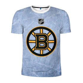 Мужская футболка 3D спортивная с принтом Boston Bruins в Санкт-Петербурге, 100% полиэстер с улучшенными характеристиками | приталенный силуэт, круглая горловина, широкие плечи, сужается к линии бедра | boston | boston bruins | hockey | nhl | бостон | бостон брюинз | кубок стенли | нхл | спорт | хоккей | шайба