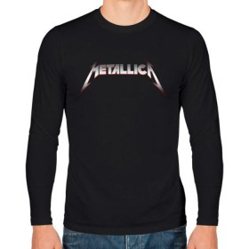 Мужской лонгслив хлопок с принтом METALLICA METAL LOGO в Санкт-Петербурге, 100% хлопок |  | matters metallica | music | nothing else | rock | trash metal | группа | музыка | музыканты | рок | трэш металл