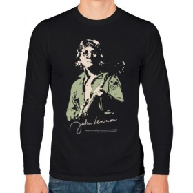 Мужской лонгслив хлопок с принтом Джон Леннон в Санкт-Петербурге, 100% хлопок |  | активист | бас гитара | британский | гитара | губная гармоника | клавишные | композитор | музыкант | певец | писатель | поэт | рок | художник