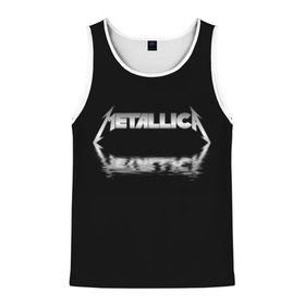 Мужская майка 3D с принтом Metallica в Санкт-Петербурге, 100% полиэстер | круглая горловина, приталенный силуэт, длина до линии бедра. Пройма и горловина окантованы тонкой бейкой | Тематика изображения на принте: guitar | hard | heavymetal | metal | metallica | music | rock | гитара | картинка | картинки | метал | металика | металлика | мода | музыка | рок | тренд | тренды | треш | трэш | тяжелый | хард