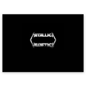 Поздравительная открытка с принтом Metallica в Санкт-Петербурге, 100% бумага | плотность бумаги 280 г/м2, матовая, на обратной стороне линовка и место для марки
 | Тематика изображения на принте: guitar | hard | heavymetal | metal | metallica | music | rock | гитара | картинка | картинки | метал | металика | металлика | мода | музыка | рок | тренд | тренды | треш | трэш | тяжелый | хард