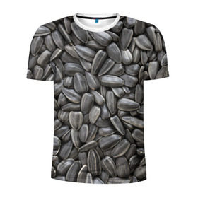 Мужская футболка 3D спортивная с принтом Семечки в Санкт-Петербурге, 100% полиэстер с улучшенными характеристиками | приталенный силуэт, круглая горловина, широкие плечи, сужается к линии бедра | прикольные | семечки | семки