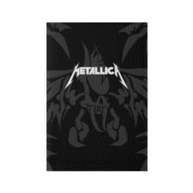 Обложка для паспорта матовая кожа с принтом METALLICA в Санкт-Петербурге, натуральная матовая кожа | размер 19,3 х 13,7 см; прозрачные пластиковые крепления | Тематика изображения на принте: matters metallica | music | nothing else | rock | trash metal | группа | металлика | музыка | музыканты | рок | трэш металл