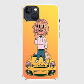 Чехол для iPhone 13 с принтом Lil Pump   Flex Like Ouu в Санкт-Петербурге,  |  | flex like ouu | gucci | gucci gang | hip hop | lil | lil pump | pump | rap | trap | гучи | гучи гэнг | лил | лил памп | насос | памп | рэп | трэп | хип хоп