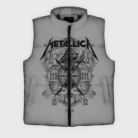 Мужской жилет утепленный 3D с принтом Metallica в Санкт-Петербурге,  |  | album | black | concert | heavy | kirk | metal | metallica | music | rock | tolls | джеймс хэтфилд | кирк хэмметт | клифф бёртон | ларс ульрих | метал | металлика | трэш