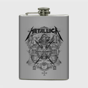 Фляга с принтом Metallica в Санкт-Петербурге, металлический корпус | емкость 0,22 л, размер 125 х 94 мм. Виниловая наклейка запечатывается полностью | Тематика изображения на принте: album | black | concert | heavy | kirk | metal | metallica | music | rock | tolls | джеймс хэтфилд | кирк хэмметт | клифф бёртон | ларс ульрих | метал | металлика | трэш