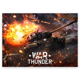 Поздравительная открытка с принтом war thunder в Санкт-Петербурге, 100% бумага | плотность бумаги 280 г/м2, матовая, на обратной стороне линовка и место для марки
 | Тематика изображения на принте: war thunder | war thunder 2019 | war thunder лучшие | war thunder самолеты | war thunder танки | вар тандер | игра war thunder | купить футболку war thunder | футболки war thunder