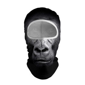Балаклава 3D с принтом Горилла в Санкт-Петербурге, 100% полиэстер, ткань с особыми свойствами — Activecool | плотность 150–180 г/м2; хорошо тянется, но при этом сохраняет форму. Закрывает шею, вокруг отверстия для глаз кайма. Единый размер | animal | black | eyes | fauna | gorilla | gray | look | monkey | muzzle | primate | взгляд | глаза | горилла | животное | обезьяна | примат | серый | фауна | черный