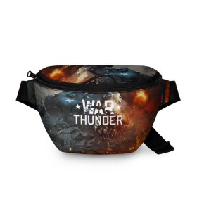 Поясная сумка 3D с принтом war thunder (ник на спине) в Санкт-Петербурге, 100% полиэстер | плотная ткань, ремень с регулируемой длиной, внутри несколько карманов для мелочей, основное отделение и карман с обратной стороны сумки застегиваются на молнию | war thunder | war thunder 2019 | war thunder лучшие | war thunder самолеты | war thunder танки | вар тандер | игра war thunder | купить футболку war thunder | футболки war thunder