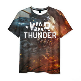 Мужская футболка 3D с принтом war thunder (ник на спине) в Санкт-Петербурге, 100% полиэфир | прямой крой, круглый вырез горловины, длина до линии бедер | Тематика изображения на принте: war thunder | war thunder 2019 | war thunder лучшие | war thunder самолеты | war thunder танки | вар тандер | игра war thunder | купить футболку war thunder | футболки war thunder