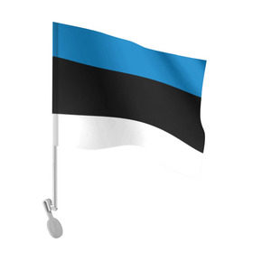 Флаг для автомобиля с принтом Эстония. Флаг. в Санкт-Петербурге, 100% полиэстер | Размер: 30*21 см | балтии | государство | прибалтика | республика | снг | ссср | страна | страны | эстония