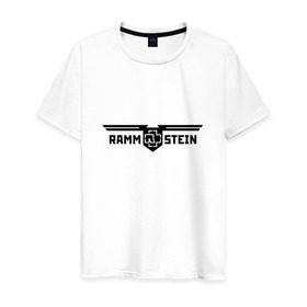 Мужская футболка хлопок с принтом Rammstein в Санкт-Петербурге, 100% хлопок | прямой крой, круглый вырез горловины, длина до линии бедер, слегка спущенное плечо. | germany | rammstein | индостриал металл | немецкая группа | немцы | пиротехника | раммштайн | рок | рок группа | три икса | ххх