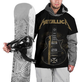 Накидка на куртку 3D с принтом Metallica в Санкт-Петербурге, 100% полиэстер |  | album | black | concert | heavy | kirk | metal | metallica | music | rock | tolls | джеймс хэтфилд | кирк хэмметт | клифф бёртон | ларс ульрих | метал | металлика | трэш