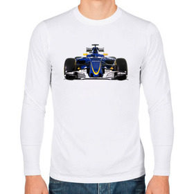 Мужской лонгслив хлопок с принтом Sauber F1 Team в Санкт-Петербурге, 100% хлопок |  | f1. болид | авто | гонки | формула 1
