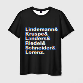 Мужская футболка 3D с принтом Rammstein в Санкт-Петербурге, 100% полиэфир | прямой крой, круглый вырез горловины, длина до линии бедер | rammstein | till lindemann | берлин | германия | металл | музыка | рамштайн | тилль линдеманн