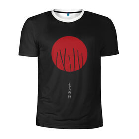 Мужская футболка 3D спортивная с принтом Seven Samurai в Санкт-Петербурге, 100% полиэстер с улучшенными характеристиками | приталенный силуэт, круглая горловина, широкие плечи, сужается к линии бедра | 7 | anime | japan | ninja | samurai | senpai | аниме | катана | кровь | кун | меч | ниндзя | ониме | сакура | самураи | самурай | семпай | сенпай | сенсей | тян | япония