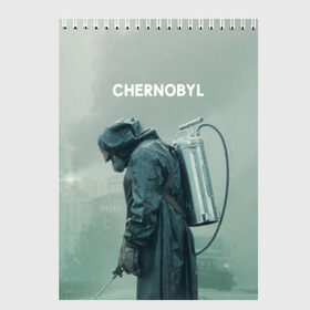 Скетчбук с принтом Чернобыль в Санкт-Петербурге, 100% бумага
 | 48 листов, плотность листов — 100 г/м2, плотность картонной обложки — 250 г/м2. Листы скреплены сверху удобной пружинной спиралью | 2019 | chernobyl | hbo | pripyat | припять | сериал | чернобыль