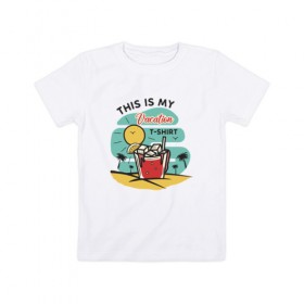Детская футболка хлопок с принтом Футболка Для Отдыха в Санкт-Петербурге, 100% хлопок | круглый вырез горловины, полуприлегающий силуэт, длина до линии бедер | каникулы | летние | лето | море | морские | отпуск