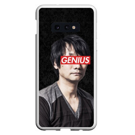 Чехол для Samsung S10E с принтом Kojima GENIUS в Санкт-Петербурге, Силикон | Область печати: задняя сторона чехла, без боковых панелей | death stranding | gamedev | genius | hideo | hideo kojima | hikka | kodjima | kojima | kojima productions | sempai | senpai | гений | кодзима | семпай | сенпай | хидео | хидео кодзима