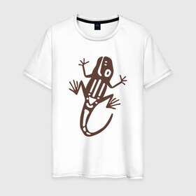 Мужская футболка хлопок с принтом Geko в Санкт-Петербурге, 100% хлопок | прямой крой, круглый вырез горловины, длина до линии бедер, слегка спущенное плечо. | гекон | динозавры | дракон | животные | лягушки | ящер | ящерица