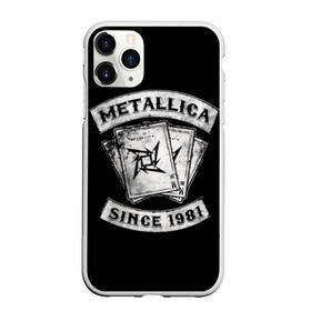 Чехол для iPhone 11 Pro матовый с принтом Metallica в Санкт-Петербурге, Силикон |  | album | black | concert | heavy | kirk | metal | metallica | music | rock | tolls | джеймс хэтфилд | кирк хэмметт | клифф бёртон | ларс ульрих | метал | металлика | трэш