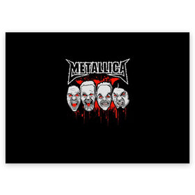 Поздравительная открытка с принтом Metallica в Санкт-Петербурге, 100% бумага | плотность бумаги 280 г/м2, матовая, на обратной стороне линовка и место для марки
 | Тематика изображения на принте: album | black | concert | heavy | kirk | metal | metallica | music | rock | tolls | джеймс хэтфилд | кирк хэмметт | клифф бёртон | ларс ульрих | метал | металлика | трэш