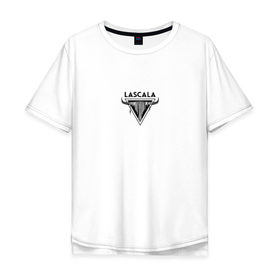 Мужская футболка хлопок Oversize с принтом lascala 2 в Санкт-Петербурге, 100% хлопок | свободный крой, круглый ворот, “спинка” длиннее передней части | lascala