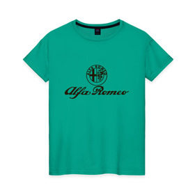 Женская футболка хлопок с принтом alfa romeo formula1 в Санкт-Петербурге, 100% хлопок | прямой крой, круглый вырез горловины, длина до линии бедер, слегка спущенное плечо | alfa romeo | f1 | formula1
