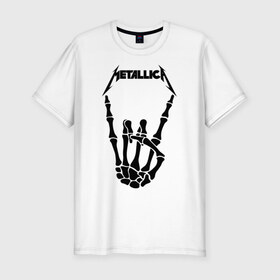 Мужская футболка премиум с принтом METALLICA в Санкт-Петербурге, 92% хлопок, 8% лайкра | приталенный силуэт, круглый вырез ворота, длина до линии бедра, короткий рукав | matters metallica | music | nothing else | rock | trash metal | группа | музыка | музыканты | рок | трэш металл