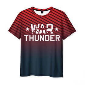 Мужская футболка 3D с принтом War thunder в Санкт-Петербурге, 100% полиэфир | прямой крой, круглый вырез горловины, длина до линии бедер | war thunder | war thunder 2019 | war thunder лучшие | war thunder самолеты | war thunder танки | вар тандер | гром войны | игра war thunder | купить футболку war thunder | футболки war thunder