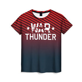 Женская футболка 3D с принтом War thunder в Санкт-Петербурге, 100% полиэфир ( синтетическое хлопкоподобное полотно) | прямой крой, круглый вырез горловины, длина до линии бедер | war thunder | war thunder 2019 | war thunder лучшие | war thunder самолеты | war thunder танки | вар тандер | гром войны | игра war thunder | купить футболку war thunder | футболки war thunder