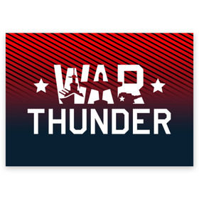 Поздравительная открытка с принтом War Thunder в Санкт-Петербурге, 100% бумага | плотность бумаги 280 г/м2, матовая, на обратной стороне линовка и место для марки
 | Тематика изображения на принте: war thunder | war thunder 2019 | war thunder лучшие | war thunder самолеты | war thunder танки | вар тандер | гром войны | игра war thunder | купить футболку war thunder | футболки war thunder