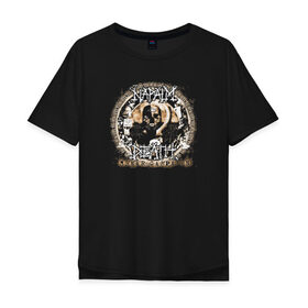 Мужская футболка хлопок Oversize с принтом Napalm Death в Санкт-Петербурге, 100% хлопок | свободный крой, круглый ворот, “спинка” длиннее передней части | британская | грайндкор | грайндкор группа | дэт метал | краст панк | марк гринуэй | митч харрис | шэйн эмбери