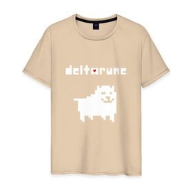 Мужская футболка хлопок с принтом DELTARUNE в Санкт-Петербурге, 100% хлопок | прямой крой, круглый вырез горловины, длина до линии бедер, слегка спущенное плечо. | Тематика изображения на принте: delta r | delta rune | deltarune | deltarune 2 | deltarune сердце | дельта | дельта руна | дельтаран.