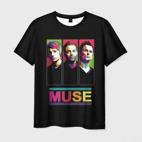 Мужская футболка 3D с принтом Muse в Санкт-Петербурге, 100% полиэфир | прямой крой, круглый вырез горловины, длина до линии бедер | alternative | british | men | muse | music | progressive | rock | rock band | space rock | symphonic | three | trio | uk | альтернативный | британская | великобритания | до | крис уолстенхолм | мужчины | муза | музыка | мэттью беллами