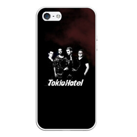 Чехол для iPhone 5/5S матовый с принтом Tokio Hotel в Санкт-Петербурге, Силикон | Область печати: задняя сторона чехла, без боковых панелей | hotel | island | tokio | tokio hotel | альтернативный | билл каулитц | георг листинг | группа | густав шефер | отель | пауэр | поп | рок | синти | синтипоп | токийский | токио | том каулитц | хотель