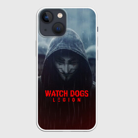 Чехол для iPhone 13 mini с принтом WATCH DOGS LEGION в Санкт-Петербурге,  |  | action | ct os | ded sec | fox | game | hacker | legion | watch dogs | watch dogs 2 | watch dogs legion | знак лиса | игра | компьютерная игра | легион | хакер