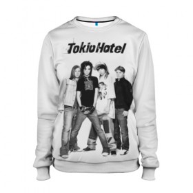 Женский свитшот 3D с принтом Tokio Hotel в Санкт-Петербурге, 100% полиэстер с мягким внутренним слоем | круглый вырез горловины, мягкая резинка на манжетах и поясе, свободная посадка по фигуре | alternative rock | band | bill kaulitz | boys | german | hotel | music | pop rock | powerpop | synthpop | tokyo | tom ka | альтернативный рок | билл каулитц | георг листинг | группа | густав шефер | мальчики | музыка | немецкая | отель | пауэр поп