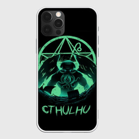 Чехол для iPhone 12 Pro с принтом Rise of Cthulhu в Санкт-Петербурге, силикон | область печати: задняя сторона чехла, без боковых панелей | Тематика изображения на принте: call of cthulhu | cthulhu | lovecraft | valaybalalay | валайбалалай | зов | ктулху | лавкрафт | мистика | монстры | ужасы | фэнтези | хоррор