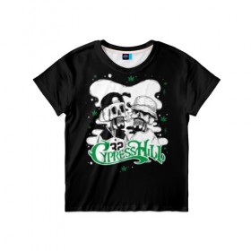 Детская футболка 3D с принтом Cypress Hill в Санкт-Петербурге, 100% гипоаллергенный полиэфир | прямой крой, круглый вырез горловины, длина до линии бедер, чуть спущенное плечо, ткань немного тянется | b real | cypress hill | dj muggs | eric bobo | sen dog | альтернативный рэп | американская | гангста рэп | кипарисовый | лос анджелес | музыка | ню метал | рэп метал | рэп рок | рэпкор | сен дог | сша | хип хоп