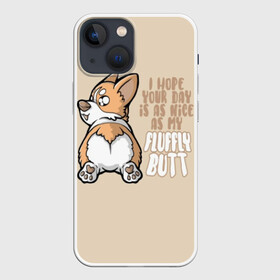 Чехол для iPhone 13 mini с принтом Милый Корги в Санкт-Петербурге,  |  | corgi | cute | dog | dogs | funny | puppies | puppy | корги | милый | смешно | собака | собаки | щенки | щенок