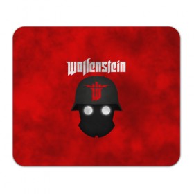 Коврик для мышки прямоугольный с принтом Wolfenstein в Санкт-Петербурге, натуральный каучук | размер 230 х 185 мм; запечатка лицевой стороны | Тематика изображения на принте: cyberpilot | new colossus | new order | old blood | wolfenstein | youngblood | игры