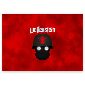Поздравительная открытка с принтом Wolfenstein в Санкт-Петербурге, 100% бумага | плотность бумаги 280 г/м2, матовая, на обратной стороне линовка и место для марки
 | cyberpilot | new colossus | new order | old blood | wolfenstein | youngblood | игры
