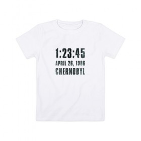 Детская футболка хлопок с принтом Чернобыль 15 в Санкт-Петербурге, 100% хлопок | круглый вырез горловины, полуприлегающий силуэт, длина до линии бедер | 2019 | chernobyl | hbo | pripyat | припять | сериал | чернобыль