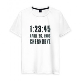 Мужская футболка хлопок с принтом Чернобыль 15 в Санкт-Петербурге, 100% хлопок | прямой крой, круглый вырез горловины, длина до линии бедер, слегка спущенное плечо. | Тематика изображения на принте: 2019 | chernobyl | hbo | pripyat | припять | сериал | чернобыль